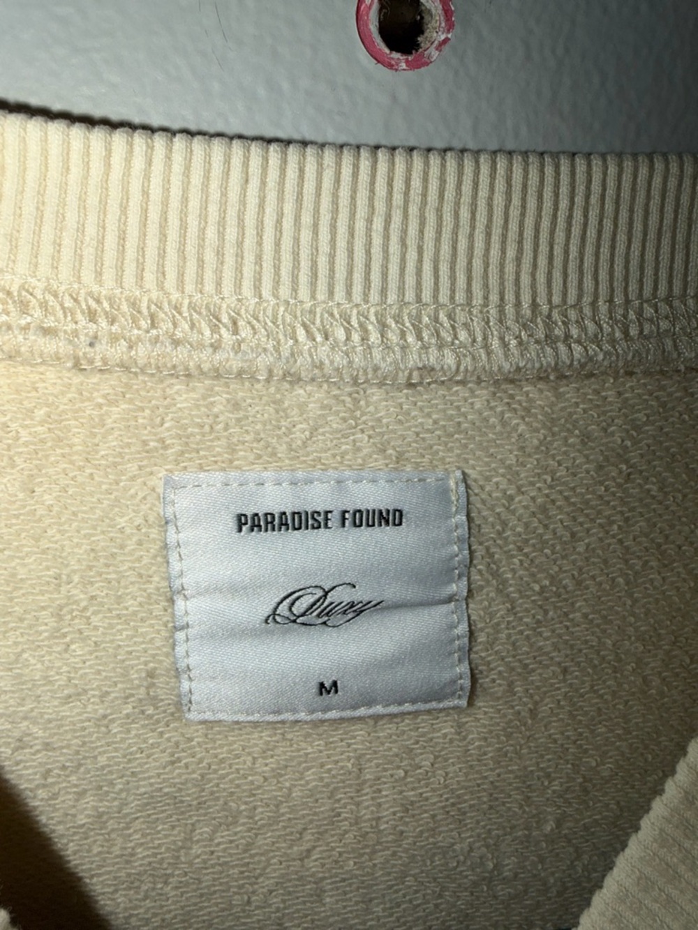 Lux Cream Crewneck Sweatshirt with Brown 'WANDER' Graphic - Picture 4 of 4